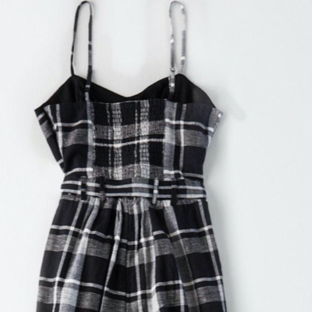 American Eagle Plaid Jumpsuit